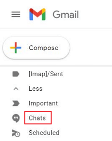 Click on the Chats Option