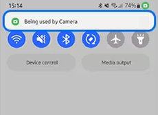 Green Camera & Microphone Icon appearing on my OS 4.0 Galaxy