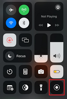 Click the screen recorder icon to start recording