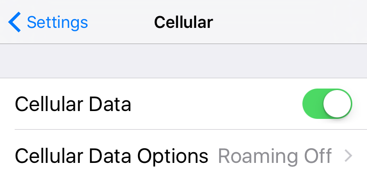 iOS 10 Problems – Cellular Data Not Working