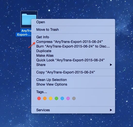 what does compressing files do on mac