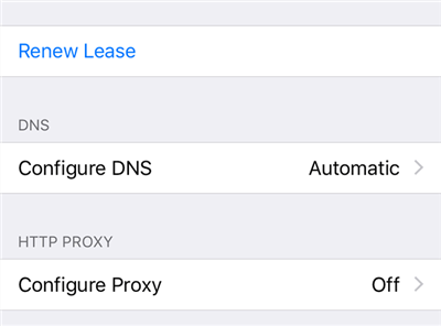 Configure Proxy for the WiFi Network