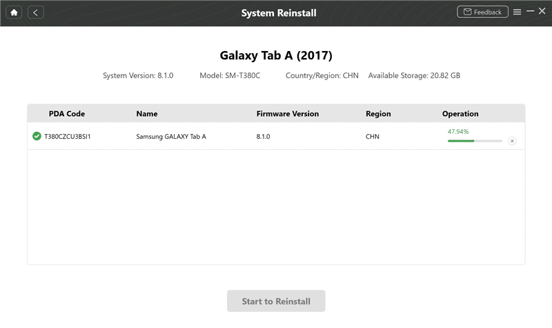 Confirm and Download the Firmware