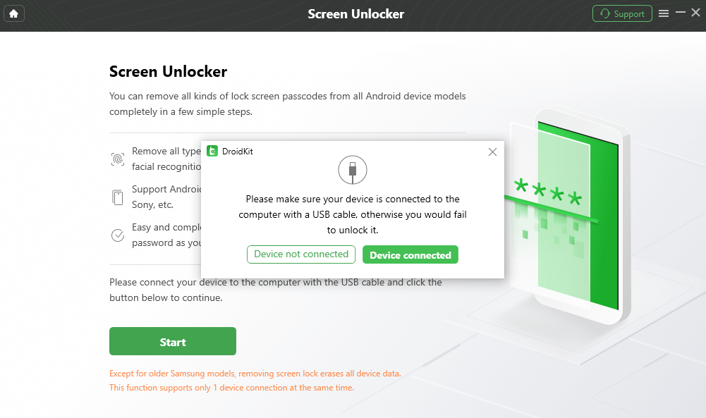 Connect Android Device via Cable