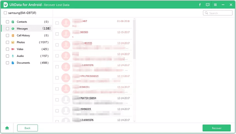 Contacts Android Recovery App - Tenorshare UltData