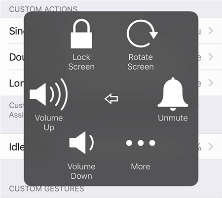 Control Volume with AssistiveTouch