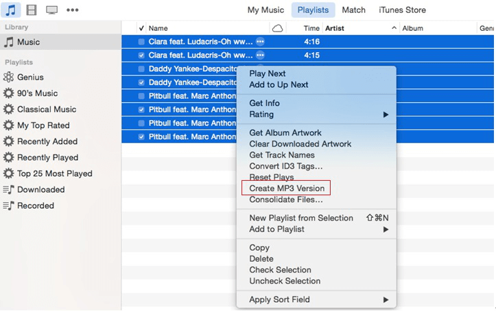 How to Convert M4a to Mp3 via iTunes – Step 4
