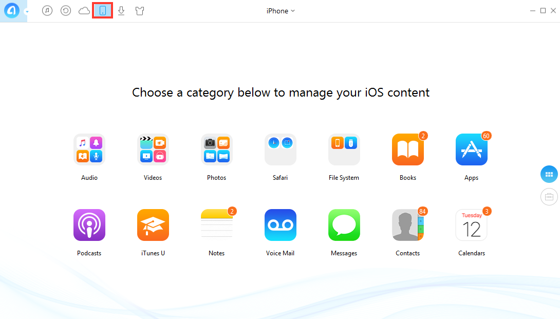 How to Copy Photos from iPhone to PC with AnyTrans – Step 1