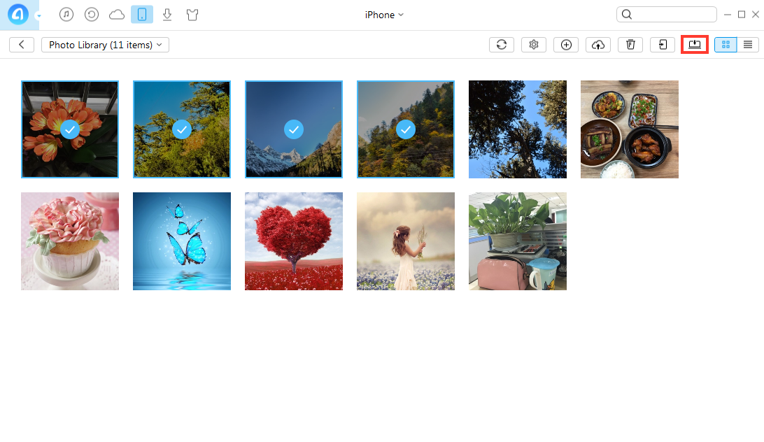 How to Copy Photos from iPhone to PC with AnyTrans – Step 3