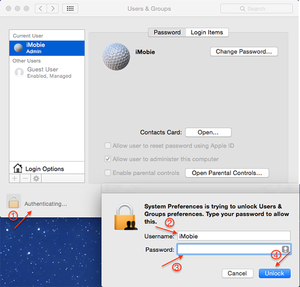 How to Enable or Create a Guest User for Mac OS X – Step 3