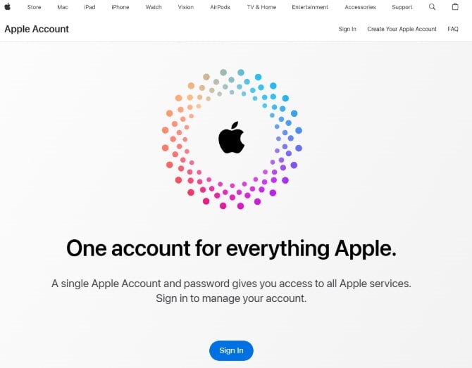 Create Apple ID on Browser