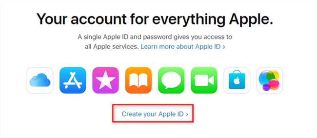Create your New Apple ID