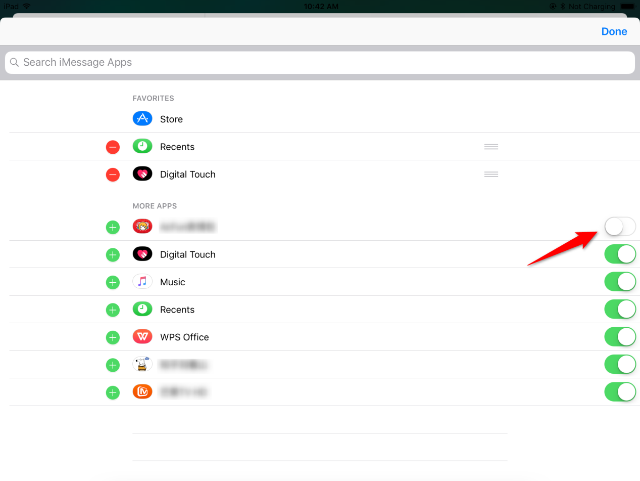 How to Customize iMessage App Drawer in iOS 11 on iPhone/iPad - Step 2