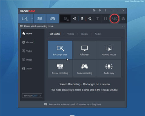 Customize Settings Bandicam