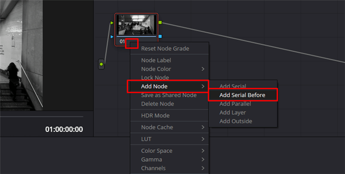 Add Node Option