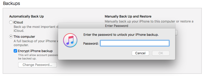 change my itunes password