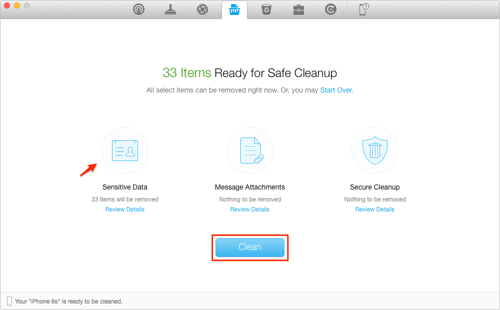 How to Delete messages on iPhone at the Same Time – Step 3