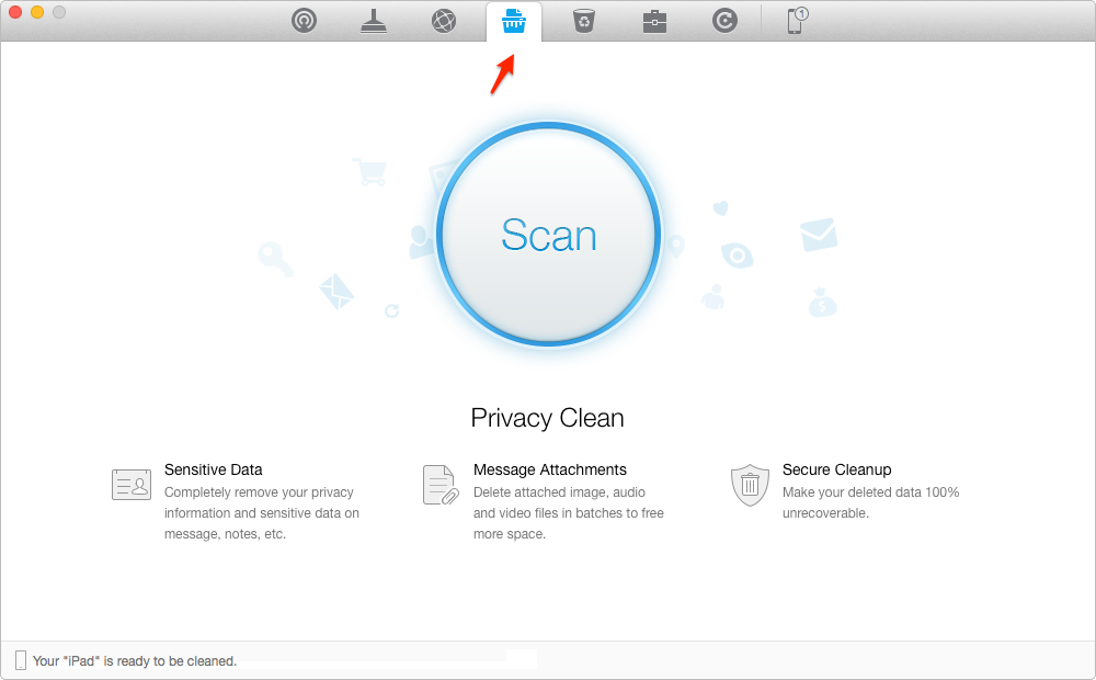 How to Delete Messages from iPad Air or iPad mini – Step 2