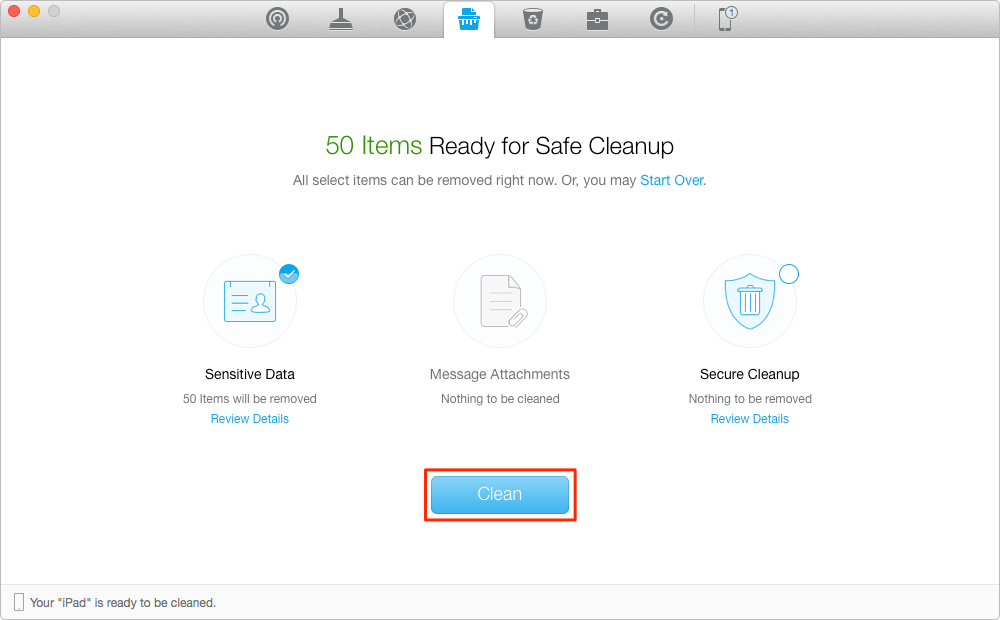 How to Delete Messages from iPad Air or iPad mini – Step 4