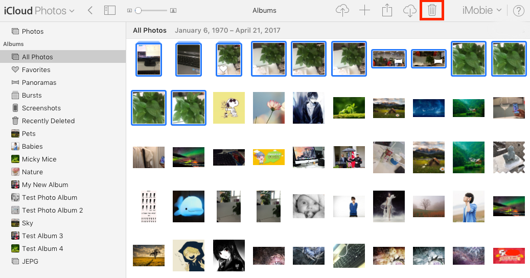 How to Remove Photos in iCloud Photo Storage on Web - Step 3