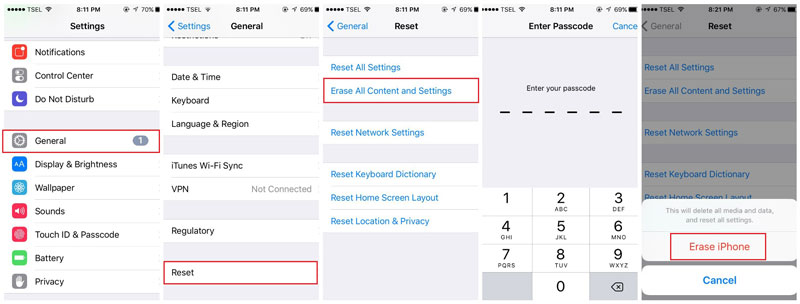 How to Remove All Pictures on iPhone 8/X with Resetting
