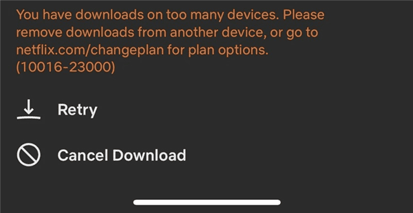 Netflix Device Download Limit