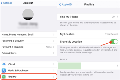 share location android to iphone