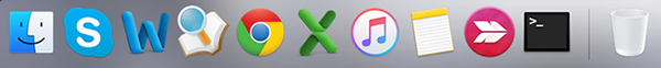 How to Show Only Active Apps in OS X Dock - Step 1
