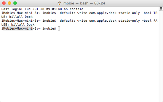 How to Display Only Active Apps in OS X Dock