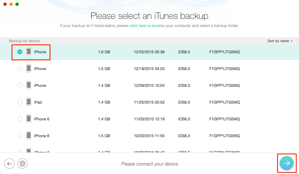 How to Extract Photos from iTunes Backup – Step 2