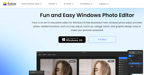 Download and install Fotor on your computer