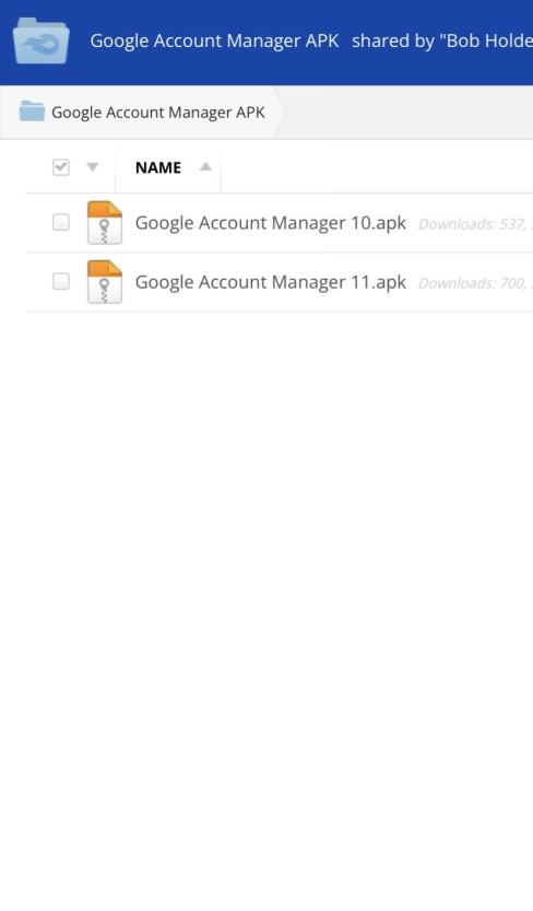 google account ma apk