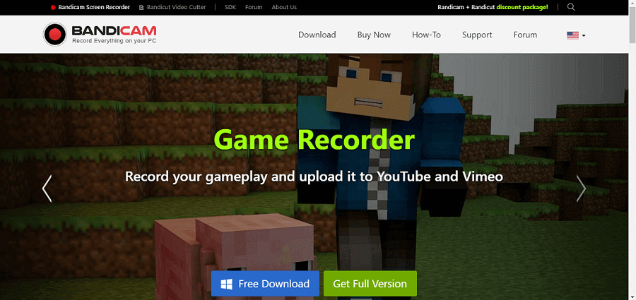 www.bandicam.com download minecraft