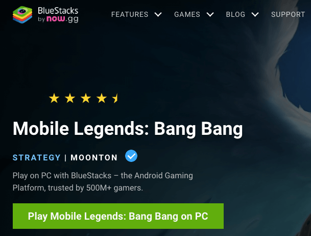 Download BlueStacks Mobile Legends Emulator