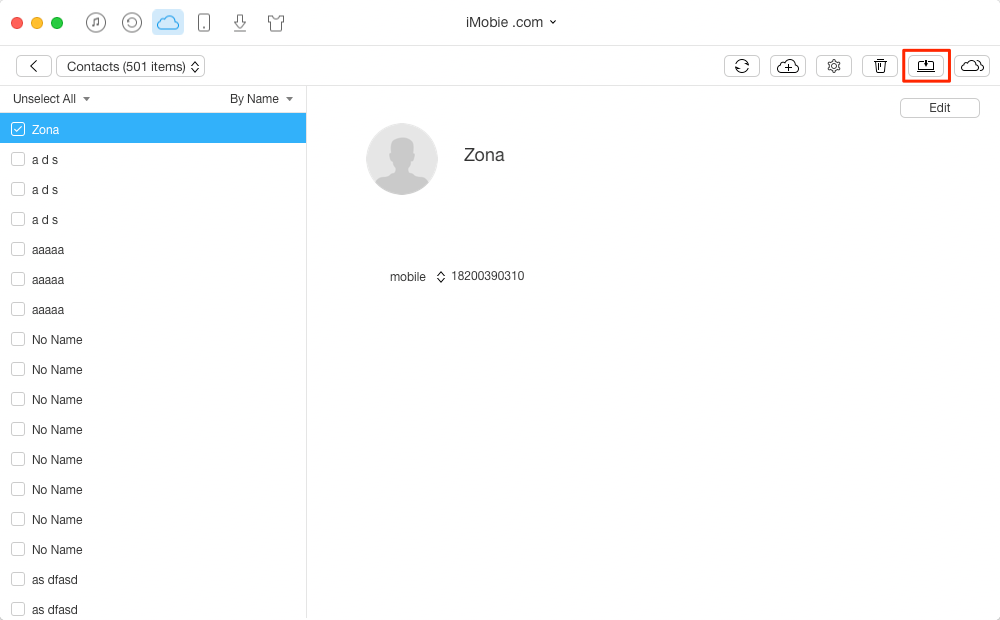 How to Download Contacts from iCloud with AnyTrans – Step 3