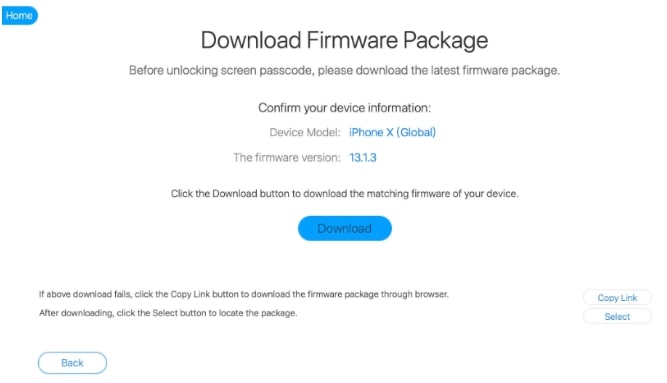 Download iOS Firmware in Ukeysoft