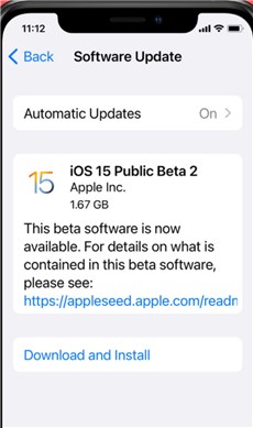Download iOS Update