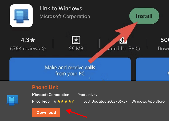 Use Phone Link and Link to Windows to Help