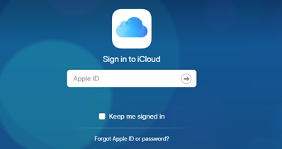 How to Download Photos from iCloud to New iPhone via iCloud.com - Step 1