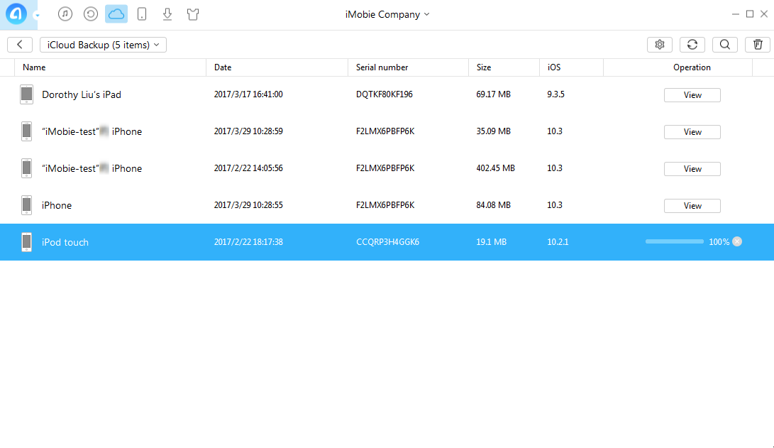 How to Get Contacts from iCloud with AnyTrans - Step 3