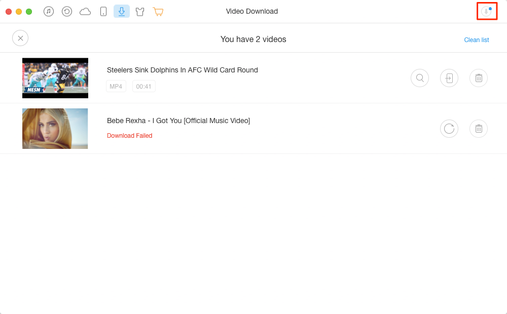 How to Download Videos from Internet to iPad – Step 3