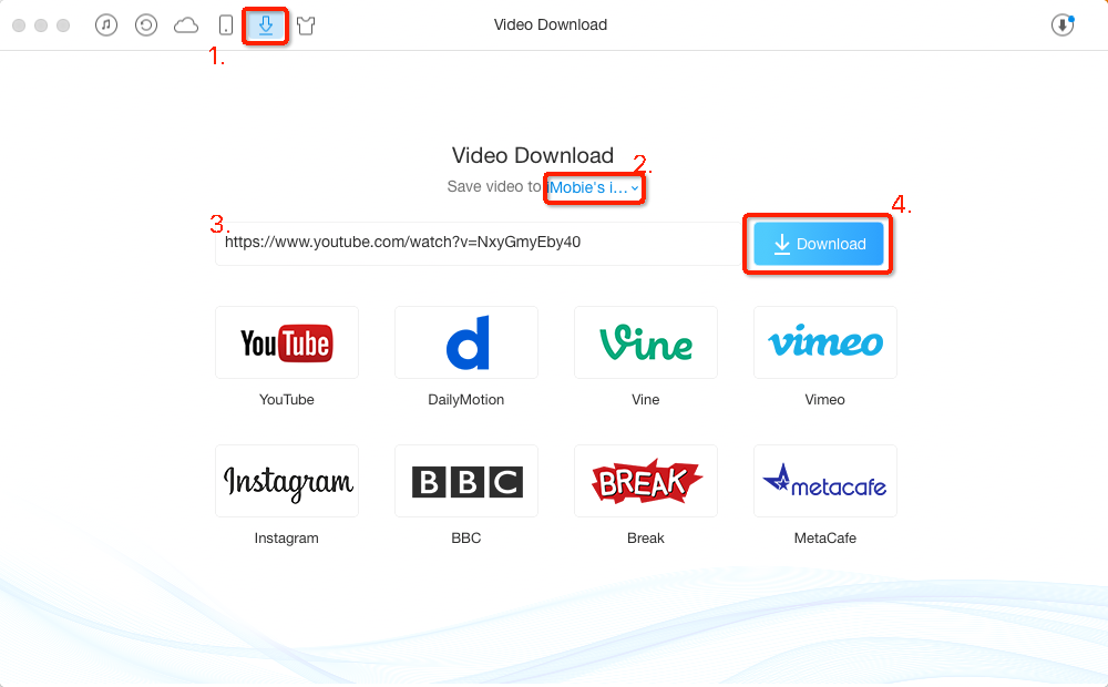 How to Download Online Videos from Website to Computer – Step 2