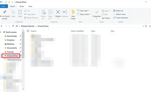 Drag Files to iCloud Drive Folder