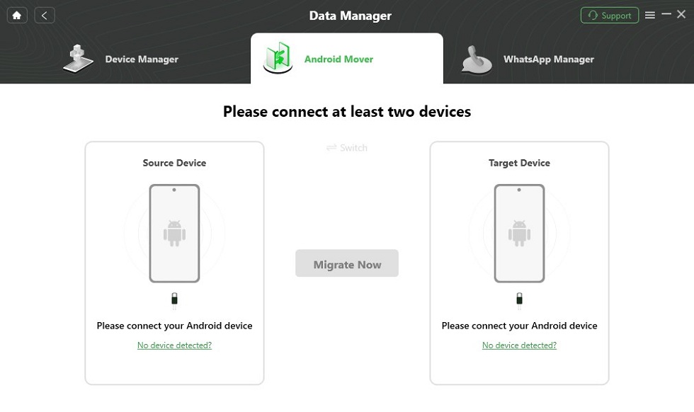 Please Connect Two Devices
