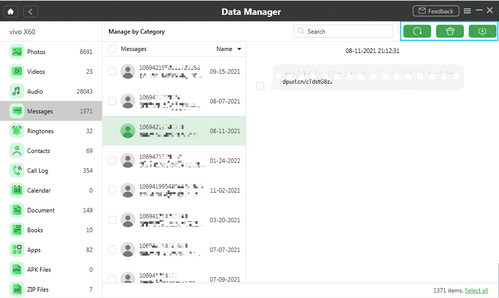 Export Message to Computer