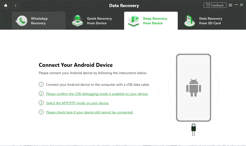 Connect Your Android Device to the Computer