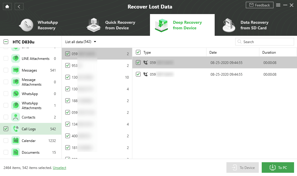 Recover Deleted Call Logs on Android Phone