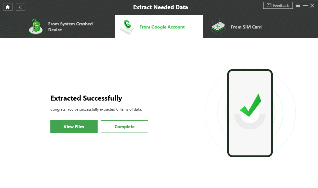 Extract Data from Google Account Successfully