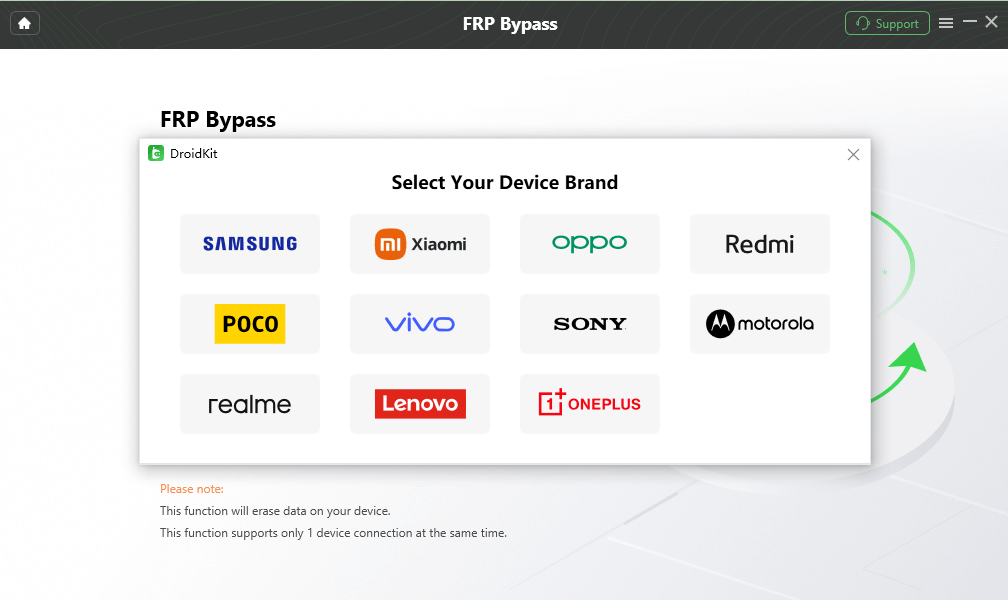 Choose Device Brand