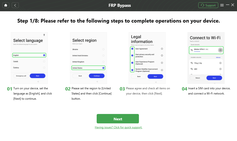 Follow the Steps on Oppo